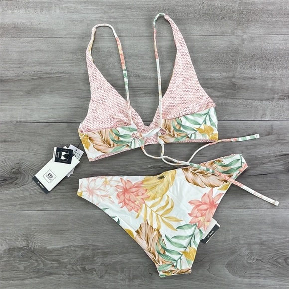 ☀️RIP CURL☀️ LA BONITA RESERVABLE CROP LA BONITA GOOD PANT BIKINI SET - Picture 13 of 16